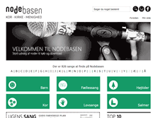 Tablet Screenshot of nodebasen.dk